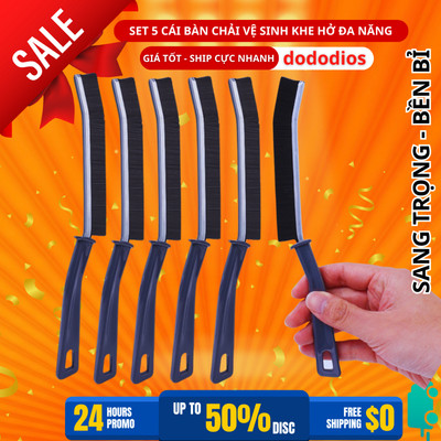 Combo 5 Bàn Chài Cọ Ngóc Ngách, Cọ Khe Hở Đa Năng - Hàng Chính Hãng Dododios
