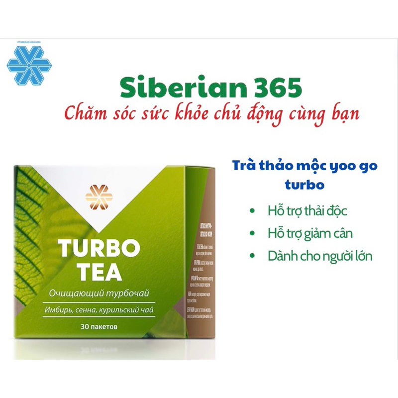 Trà Yoo go Turbo Tea Body T Siberian Health - ( 30 túi/hộp )