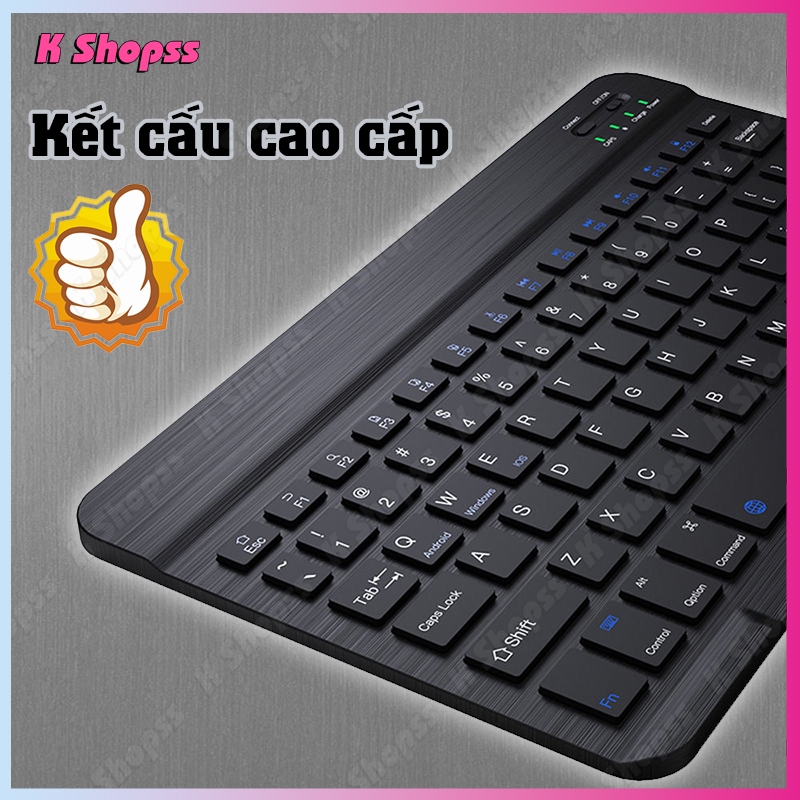 Bàn phím Bluetooth 10 inch Bluetooth 5.0 phạm vi kết nối hiệu quả 10 mét kèm theo chuột Bộ sản phẩm | BigBuy360 - bigbuy360.vn
