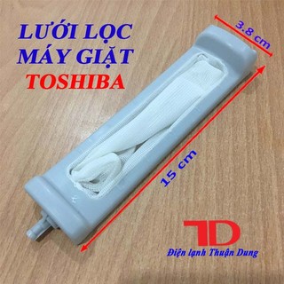 Lưới lọc dành cho máy giặt Toshiba 15x3.8cm, túi lọc cặn bẩn và lọc xơ vải - Điện Lạnh Thuận Dung