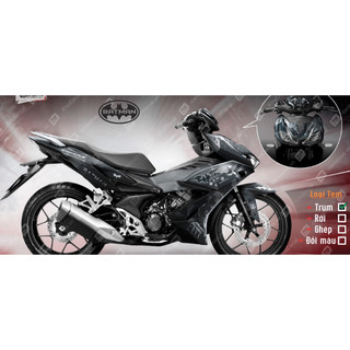 Tem trùm Winner X BATMAN đen, độ dán team decal xe thiết kế rẻ đẹp theo yêu cầu