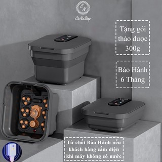 Máy ngâm chân massage chân gấp gọn tự động làm nóng an toàn
