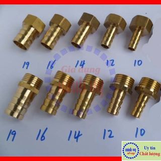 Khớp chuyển ren trong G3/4 (ren  25) G1/2 (ren 21) - đuôi chuột nối ống fi 10mm 12mm 14mm 16mm 19mm