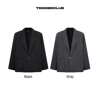 Áo khoác blazer - tgc basic grey - black blazer
