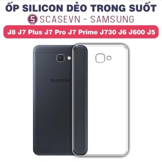 Ốp silicon dẻo trong suốt samsung j8 j7 plus j7 pro j7 prime j730 j6 j600 j5