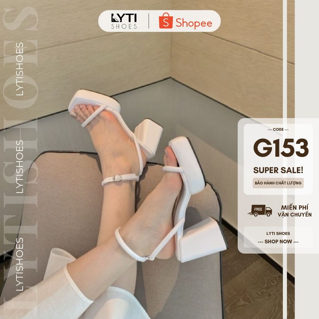 Sandal Cao Gót Đế Vuông Form 1.5 Lytishoes G153