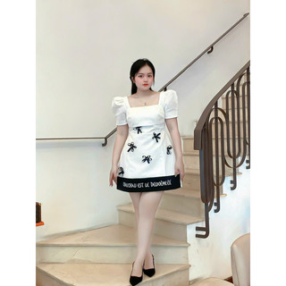 ĐẦM DỰ TIỄC KÈM NƠ BIGSIZE 60 ĐẾN 90 KÝ