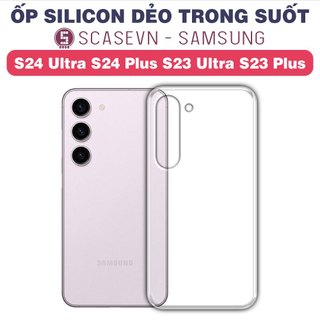 Ốp silicon dẻo trong suốt samsung s24 ultra s24 plus s23 ultra s23 plus