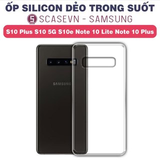 Ốp silicon dẻo trong suốt samsung s10 plus s10 5g s10e note 10 lite note 10 plus