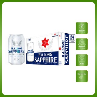 Thùng bia hạ long sapphire 24 lon 330ml