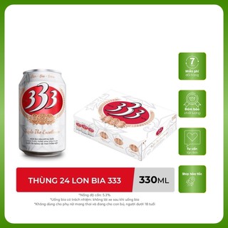 Thùng 24 lon bia 333 x 330ml