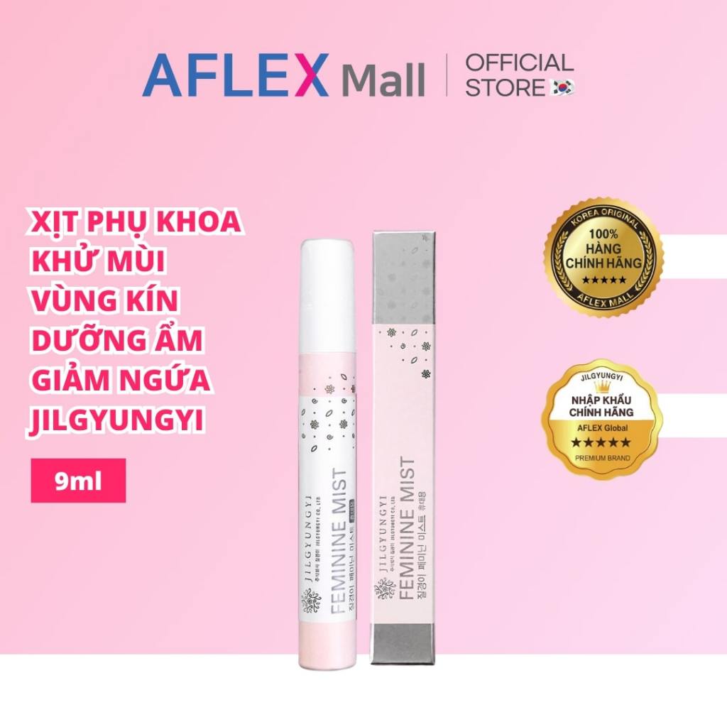 Xịt phụ khoa thơm vùng kín Jilgyungyi Feminine Mist khử mùi hiệu quả 9ml