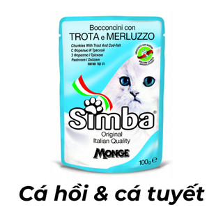 [100g] Pate cho mèo Simba nhập khẩu từ Ý