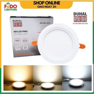 Đèn led siêu mỏng duhal tròn 3 chế độ ánh sáng 9w, 12w chính hãng