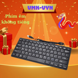 Bàn phím mini k1000 chính hãng siêu mỏng, nhỏ gọn, phím êm, kết nối dễ dàng, gõ không tiếng vmk-vyn