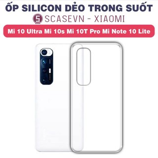 Ốp silicon dẻo trong suốt xiaomi mi 10 ultra mi 10s mi 10t pro mi note 10 lite
