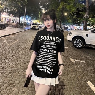 Áo Thun Nam Nữ In Chữ Dsquared2 Form Dáng Unisex Áo Phông DSQ 1964 chữ nhỏ full áo siêu cấp chất liệu cotton hình in đẹp