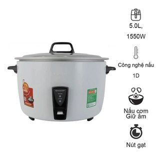 Nồi cơm điện nắp rời sharp ksh-d55v 5 lít