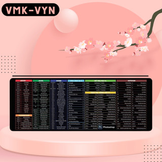 Lót chuột khủng vmk-vyn 30 x 70 cm - có phím tắt office , photoshop - autocad