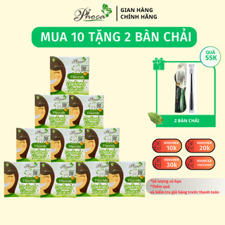 Kem đánh răng By Phoca, combo 10 hộp tặng 2 bàn chải Phoca, kem đánh răng cho người niềng răng 25gr