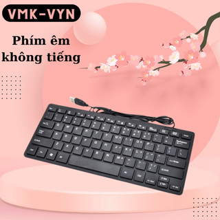Bàn phím mini k1000 chính hãng siêu mỏng, nhỏ gọn, phím êm, kết nối dễ dàng, gõ không tiếng vmk-vyn