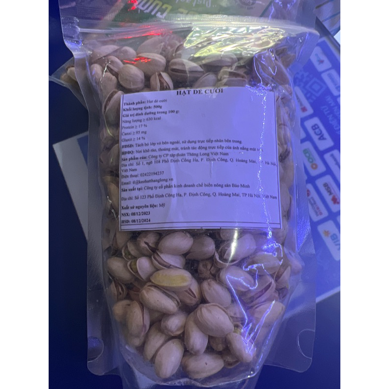 Hạt Dẻ Cười Pisstachios 500g
