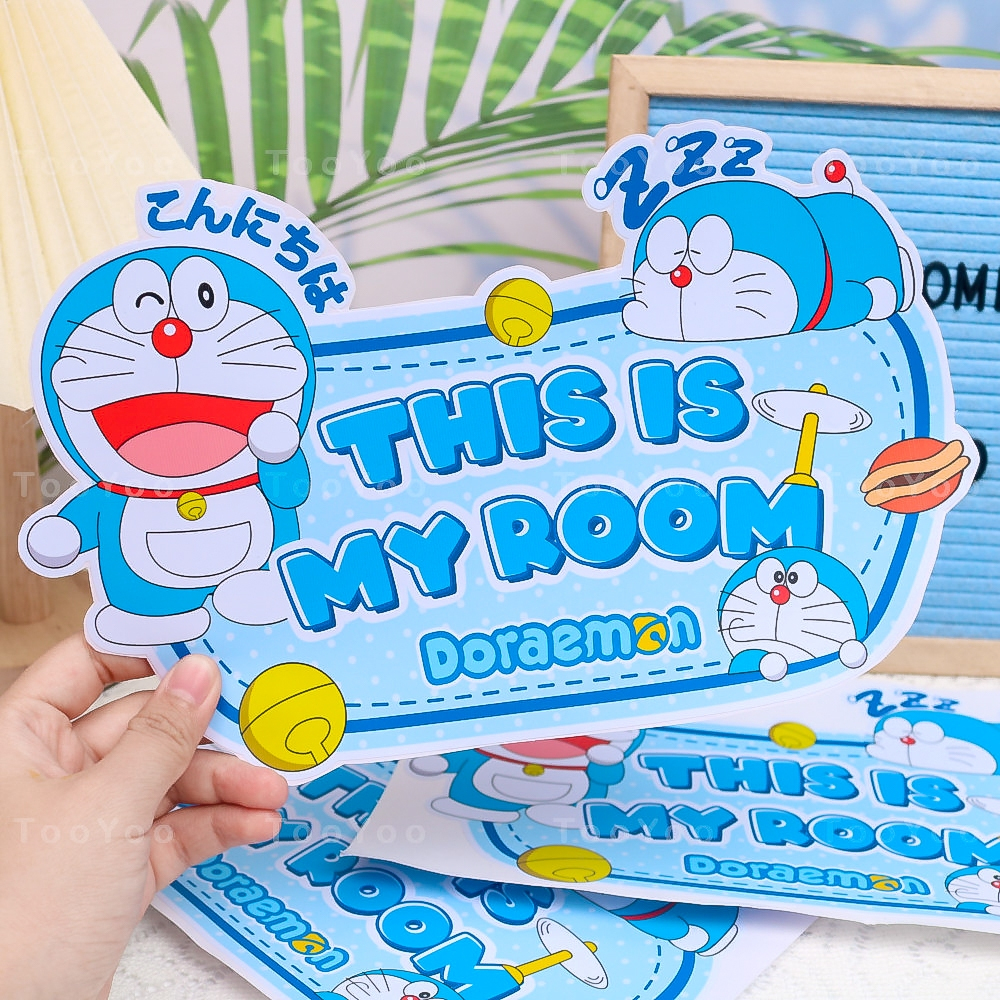 Tấm sticker Doraemon trang trí cửa phòng ngủ TooYoo BK00839