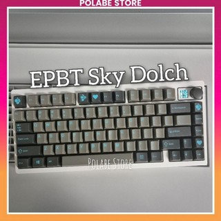 Keycap EPBT Sky Dolch Akko Pudding ASA Summer Profile chất liệu ABS double shot bàn phím cơ - Polabe Store