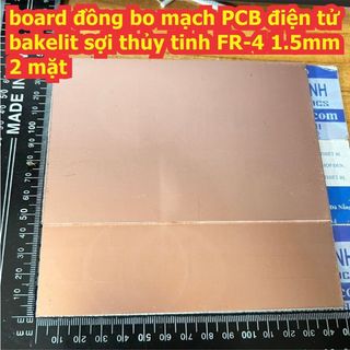 5 cái tấm board đồng bo mạch PCB điện tử bakelit sợi thủy tinh FR-4 1.5mm 2 mặt 7*10cm 10*15cm 10*20cm 15*20cm kde5469