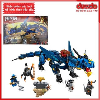 R3004 Lắp ghép Ninjago Rồng xanh Stormbringer - Đồ chơi Xếp hình Mô hình Ninja 70652 06080