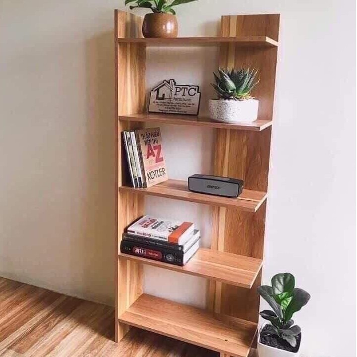 Kệ Góc Tường nhỏ xinh, 5 tầng tiện dùng, để được nhiều vật dụng, rẻ bền đẹp chất gỗ MDF dày 12mm
