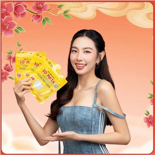 Thùng 500 cái khẩu trang 5D Bông Sen Vàng-thương hiệu uy tín -khẩu trang 3 lớp kháng khuẩn, 5d mask