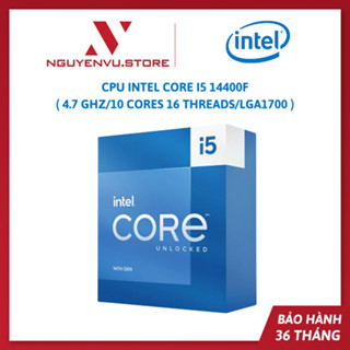 CPU Intel Core I5 14400F Tray New không box / 14400F Box Nhập Khẩu ( 4.7 GHz/10 Nhân/16 Luồng/LGA1700 )