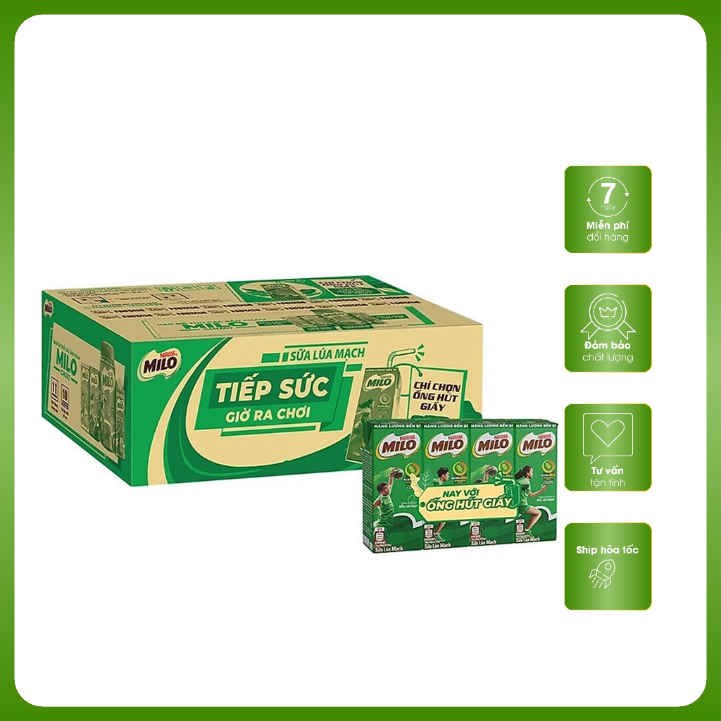  Thùng Sữa nước Milo 48 hộp Thể tích 110ml và 180ml 