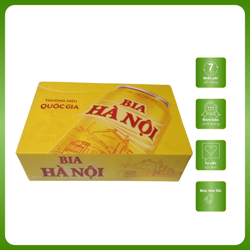 Thùng 24 lon Bia Hà Nội - HABECO (330ml/lon)