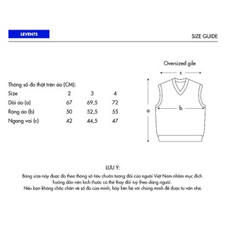 Áo Gile Oversized Levents Classic Knit Chất Len Dệt Unisex