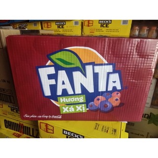 Nước ngọt fanta xá xị lon 330ml x 24