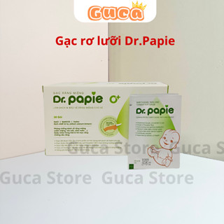 Gạc rơ lưỡi Dr Papie,gạc lưỡi cho trẻ sơ sinh, vệ sinh lưỡi nướu hộp 30 gói