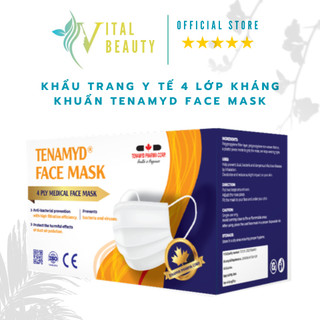 Khẩu trang y tế kháng khuẩn 4 lớp tenamyd face mask