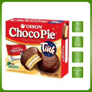HỘP 12 CÁI BÁNH CHOCOPIE ORION socola date mới