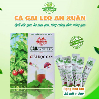 Cà gai leo An Xuân hòa tan hộp 30 gói - Thải độc gan, hỗ trợ chức năng gan