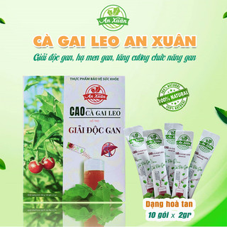 Cà gai leo An Xuân hòa tan hộp 10 gói - Thải độc gan, hỗ trợ chức năng gan
