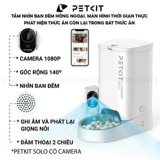  Máy Ăn, Máy Nhả Hạt Cho Mèo Chó PETKIT YUMSHARE SOLO 3L có Camera Điều khiển từ xa qua APP thông minh