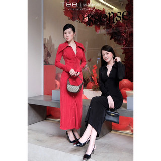 Đầm body thun hàn cổ sơmi thiết kế cao cấp tbb by thaobibi