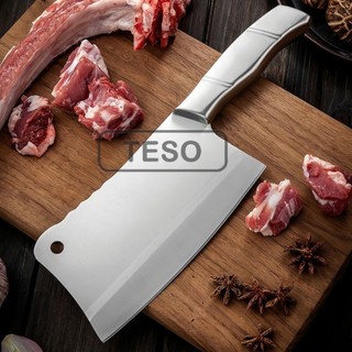Dao chặt thịt, chặt xương, băm thịt bản lớn chất liệu inox - tesovn
