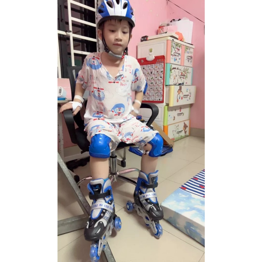 Giày Trượt Patin Centosy Bear Có Bánh Đèn Phát Sáng, Chỉnh Được Size