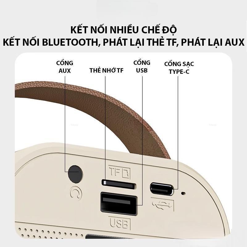 Loa Bluetooth Karaoke Mini K12 Sạc Pin Không Dây, Âm Thanh Hay, Bass Chuẩn Kèm 2 Míc Hát Bảo Hành 12 Tháng PKSAIGON