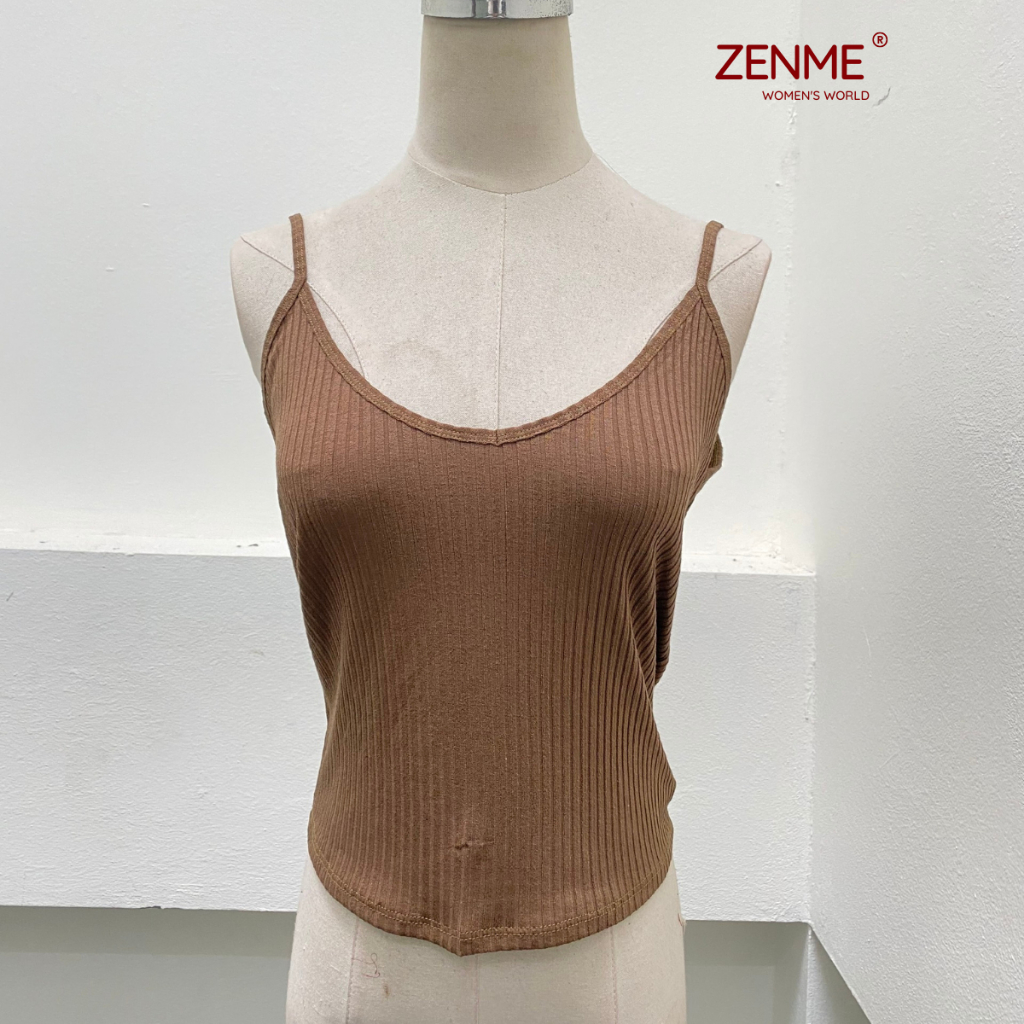 Áo 2 dây sợi bún ôm body chất liệu cotton mềm mại co giãn AHD01, Zen Me Women's World