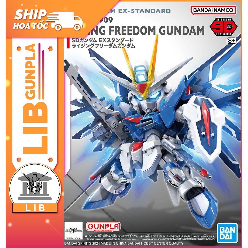 Đồ chơi mô hình lắp ráp Gundam SD Ex-Standard Rising Freedom Gundam