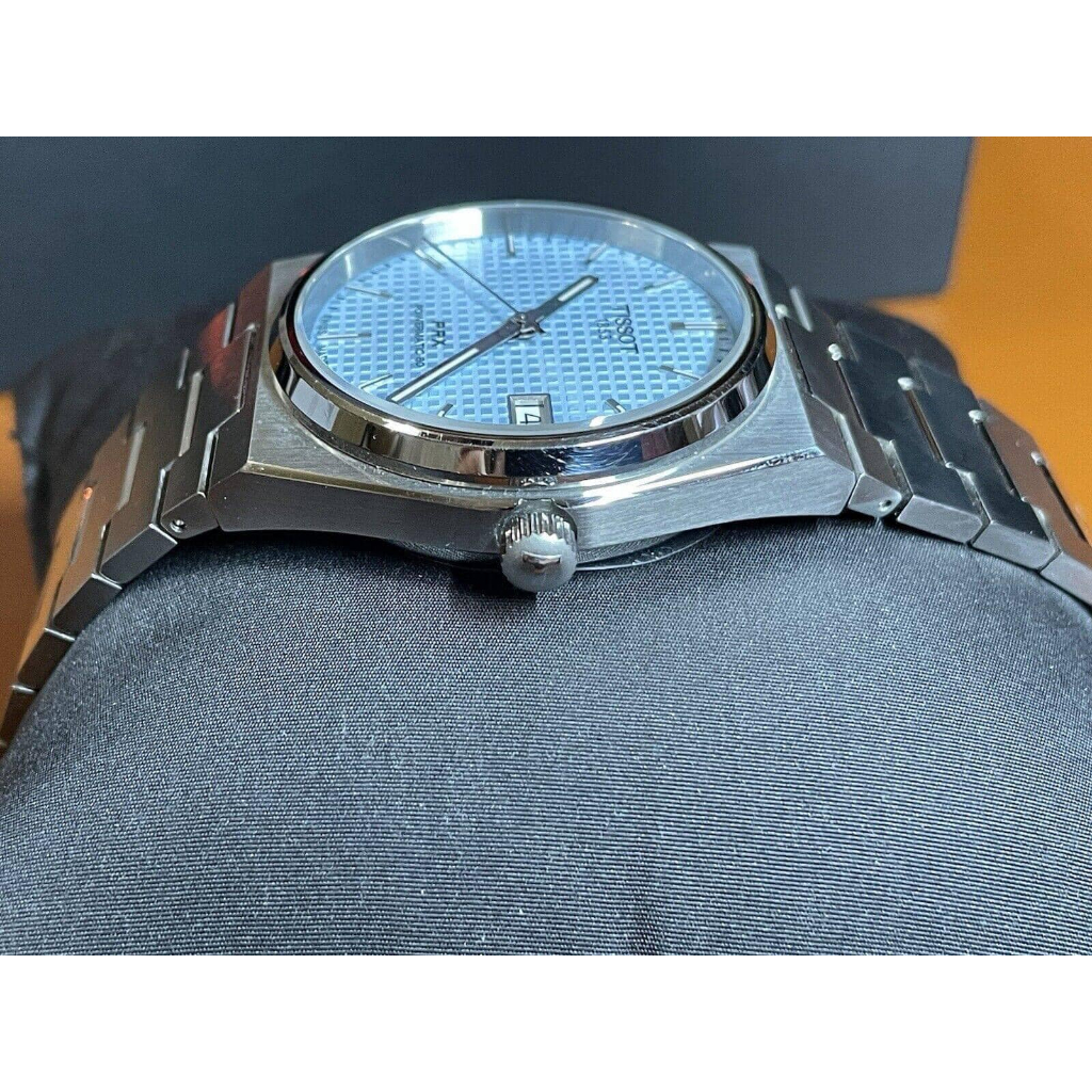 Đồng hồ nam dây thép Tissot PRX Powermatic 80 Green Ice Blue Limited 40mm